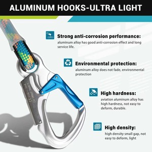 Dây đai an toàn leo cây, leo mái nhà, làm việc trên cao bằng polyester cường độ cao, có thể điều chỉnh vị trí - Product Image 5