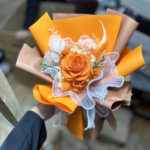 Fornitura di fabbrica bomboniere Bouquet di Rose Bouquet di fiori stabilizzati regalo per <span class=keywords><strong>la</strong></span> fidanzata - Product Image 4