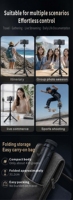 Trípode Magnético Plegable de 1.8M y Palo Selfie con Control Remoto para iPhone 17/16/15 y Smartphones Android - Vlog Giratorio de Aluminio y ABS