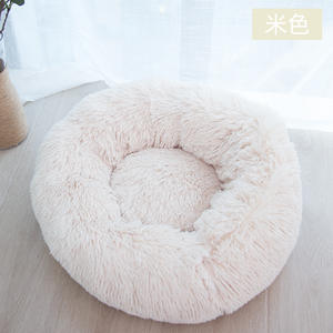 Vente en gros de grands nids d'hiver chauds pour animaux de compagnie, tapis rond en laine pour dormir profondément, tapis solide pour nid de chat - Product Image 3