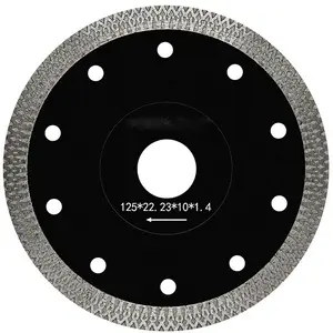 5 дюймов 125 мм толщина супер тонкий 1,2 мм Алмазная плитка пила фарфоровая турбо режущая плитка режущий диск
