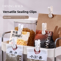 Pinces multifonctionnelles en plastique PP, coupe-vent, sans couture, séchage des chaussettes, sous-vêtements, serviettes et chaussures-Sac à vêtements