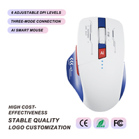 Ratón para Juegos Inteligente con IA, Alta Sensibilidad DPI, Ergonómico, Tres Modos, 2.4G, Ratón con Cable, Control por Voz, Sensor Óptico RGB, OEM, ODM, Compradores B2B