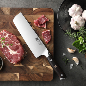 Cuchillo Nakiri Ultra Afilado de Acero Inoxidable Alemán, Mango de Madera de Ébano, Cuchillos para Vegetales, Perfecto para la Cocina del Hogar - Product Image 4