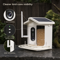 Nouveau distributeur de nourriture intelligent pour animaux de compagnie à énergie solaire, mangeoire intelligente pour oiseaux pour l'observation des oiseaux, fournitures pour oiseaux, produit phare