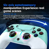 Manette de jeu sans fil BT PS5 à double vibration avec couleurs patchwork, déclencheur et joystick Hall pour console de jeu PS5 Slim Pro
