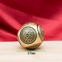 Dés en laiton, fidget spinner, porte-bonheur, richesse, figurines chinoises de feng shui, six faces, rotatif, décoration de bureau, décompression
