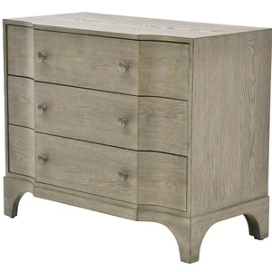 ตู้ข้างเตียงไม้แอชสีเทาอ่อน 3 ลิ้นชัก ดีไซน์นอร์ดิก สไตล์มินิมอล สำหรับห้องนั่งเล่น ห้องรับประทานอาหาร ห้องครัว โรงแรม - Product Image 2