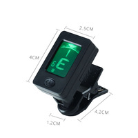 Vente d'usine, accordeur de guitare numérique LCD miniature, accordeur rotatif à clip pour guitare acoustique, basse, violon, ukulélé, accessoires de guitare