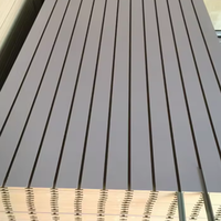 Plaque fendue 15mm 18mm fendue mélamine MDF / Slatwall Mdf/Slatwall décoratif pour meubles