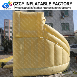 Château gonflable jaune avec piscine, design populaire pour enfants, en PVC, pour usage commercial, facile à installer - Product Image 3