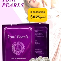 Perlas de Limpieza Yoni de Chinaherbs, Sin Estrógenos, Sin Parabenos, Remedios Herbales para la Higiene Femenina, Homeopía, Salud Vaginal, Fertilidad