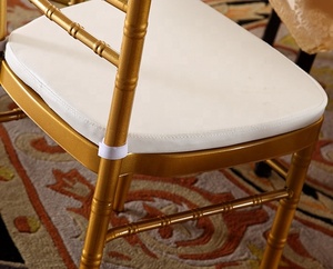 Vente en gros <span class=keywords><strong>coussin</strong></span> de <span class=keywords><strong>chaise</strong></span> de banquet en tissu PU <span class=keywords><strong>coussin</strong></span> de siège coloré 40*40 CM <span class=keywords><strong>coussin</strong></span> de <span class=keywords><strong>chaise</strong></span> Chiavari - Product Image 2
