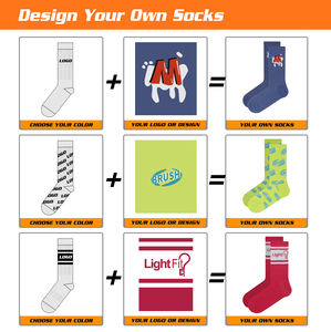 صنع شعارك الخاص جورب حسب الطلب جوارب رياضية قطنية مع شعار مخصص - Product Image 5