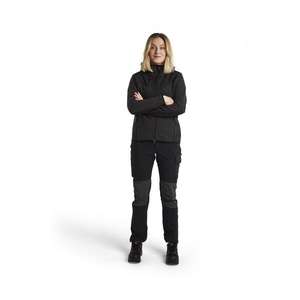 BLAKLADER - 594125369799M Chaqueta de punto para mujer Softshell con capucha Gris oscuro/Negro-EAN 7330509804742 CHAQUETAS DE TRABAJO - Product Image 3