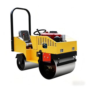Mini Rodillo Compactador Vibratorio de Doble Tambor para Asfalto - Precio - Product Image 1