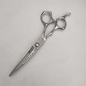 Ciseaux de coiffure personnalisables 6 pouces, ciseaux plats et ciseaux à effiler en acier inoxydable 440C, pour droitiers, usage professionnel - Product Image 4