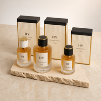Flacon de parfum en verre unique et luxueux, 30 ml, 50 ml, 100 ml, flacon de parfum vide rechargeable avec boîte cadeau