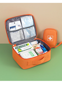 Botiquín médico de Material Oxford impermeable portátil, bolsa de primeros auxilios, bolsa de almacenamiento de medicina para prevención de epidemias de viaje de emergencia - Product Image 6