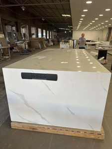 <span class=keywords><strong>Table</strong></span> à manger carrée personnalisée Chameleon, style moderne et luxueux, multifonctionnelle, en pierre frittée, pour la maison, l'hôtel, la salle à manger, garantie 5 ans - Product Image 3