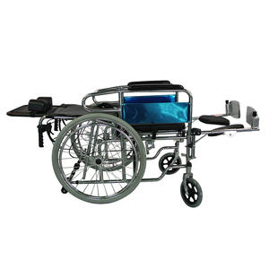 Sedia a rotelle multifunzione reclinabile con emiplegia e sedia a rotelle pieghevole manuale a spinta - Product Image 2