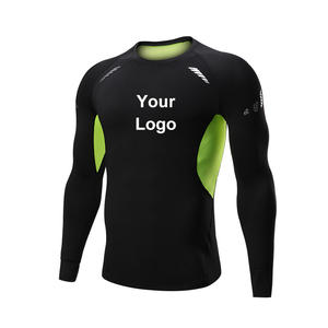 Accetta il Logo personalizzato basso MOQ di alta qualità estate ad asciugatura rapida in poliestere tessuto da <span class=keywords><strong>uomo</strong></span> a <span class=keywords><strong>maniche</strong></span> <span class=keywords><strong>lunghe</strong></span> che corre T-Shirt - Product Image 2