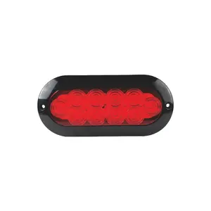 Best Quality 6inch Trailer Tail Rear Lamp Kit 10led Rubber Ring Oval Truck Led Side Marker Light