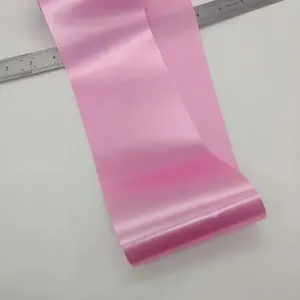 10cm tek taraflı polyester saten kanat şerit 50 metre rulo