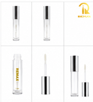 Tube à lèvres vide rond ML8860 de 7,1 ml avec capuchon en aluminium, pour huile à lèvres, gloss et emballage de maquillage cosmétique pour les lèvres