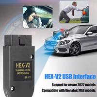Nouvel outil de diagnostic V2 USB avec puce Hex Vii V25.3 STM32F429, VINs illimités, mise à jour en ligne, compatible VAG VCDS VW AUDI Skoda Seat, évolutif