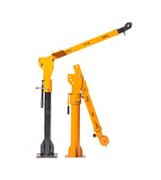 Mini-grue de levage pliable 0,5-1 tonne, 2 tonnes, montée sur camion, électrique hydraulique, à flèche droite, sans limite de hauteur, pour câbles métalliques