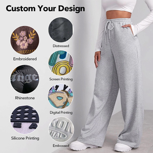Pantalones Deportivos Essentials para Mujer, Pantalones de Fitness de Cintura Baja, Pantalones de Yoga de Pierna Ancha para Dormir - Product Image 2