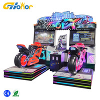 Machine d'arcade de simulateur de course de moteur à pièces Expérience de conduite de moto réaliste