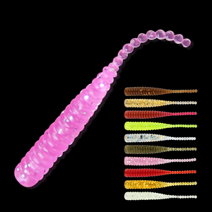 Spinpoler cebo de pesca suave 40mm PVC Finesse Ajing gusano <span class=keywords><strong>Dropshot</strong></span> palo cola gusano suave Mini señuelo Jig cebo Artificial agua salada - Product Image 1