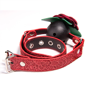 Kadınlar için Yatak Altında BDSM Oyunları İçin Gül Ağız Toplu Kırmızı Japon Esaret Ağız Tıkaç Seti - Product Image 4