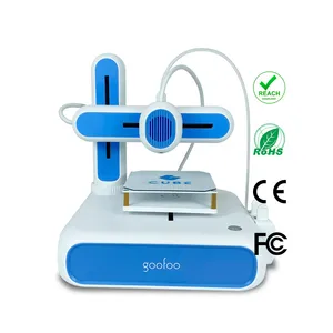 Goofoo printer Mini 3D untuk anak dewasa DIY mainan Natal cetak kotak hadiah kemasan PLA filamen 3D dengan 1.75 Mm Wifi FDM tunggal