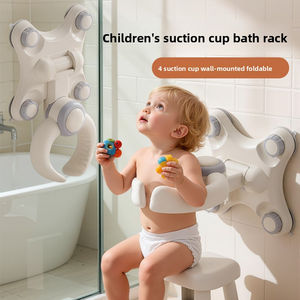 Support de bain mural pliable pour bébé avec hauteur réglable et antidérapant pour le bain des nourrissons et des tout-petits - Product Image 2