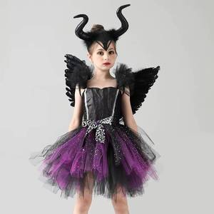 Disfraz de Bruja de Halloween de Alta Calidad para Niñas, Vestido Tutú de Demonio para Actuaciones, Carnaval, Fiestas, Disfraces de Personajes de TV para Princesas - Product Image 6