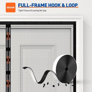 Strong Magnet Retractable <strong>Screen</strong> Magnetic <strong>Door</strong> <strong>Screen</strong> Size 76" X 81"Heavy Duty Fiberglass <strong>Door</strong> <strong>Mesh</strong> - Product Image 4