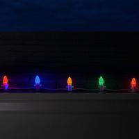 Untuk UL bohlam LED C7, cahaya senar Natal kelas komersial bisa diredupkan putih dingin E12