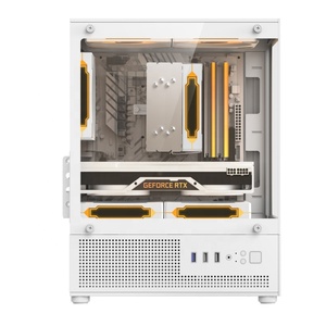 JNP Custom Mid-Tower Gamer Cabinet com MicroATX Form Factor Fonte de Alimentação e Water Cooling System PC Game Case - Product Image 6
