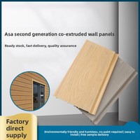 Panneau mural extérieur en PVC ASA co-extrudé de deuxième génération pour cour de villa, résistant à l'humidité, anti-corrosion, facile à installer