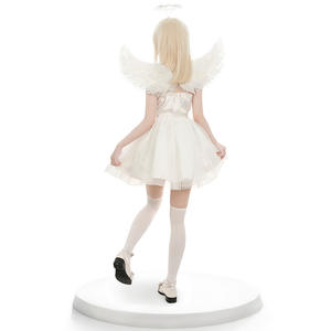 Costume da <span class=keywords><strong>Angelo</strong></span> Bianco per Donna Adulta Halloween 2025, Mini Abito in Tulle per Spettacoli Teatrali - Product Image 4
