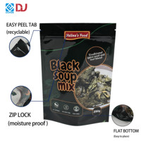 Groothandel Hoge Kwaliteit Staande Pouch voor Kruiden Soepmix Mengsel Kruidenmix Huisdierenvoer Bewaarzak met Herbruikbare Easy Tear Tab sluiting