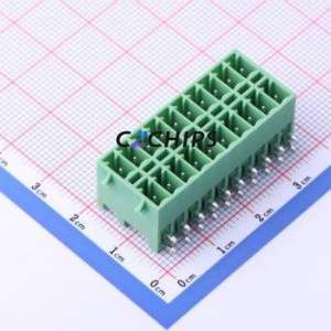 KF2EDGKRG-3.5-2*10P Plug-in Terminal Block Bent Lead Through Hole,P=3.5mm Board-to-Board / Socket Closed Snap Fixing 2x10P 3.5mm - Product Image 1