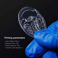 NOVA3dS Résine ultra transparente DLP/LCD Impression 3D Crystal Clear Tough UV-Durcissement 405nm Imprimante rapide à faible odeur non jaunissante 405nm 1kg