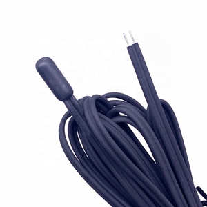 Sensor de temperatura TPE plástico sobremoldeado <span class=keywords><strong>NTC</strong></span> 10K 3435 termistor impermeable de 1 metro para refrigerador y aire acondicionado - Product Image 1