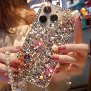 เคสโทรศัพท์มือถือลายกระต่ายประดับเพชรหรูหรา สำหรับ <span class=keywords><strong>iPhone</strong></span> 17/16/15/<span class=keywords><strong>14</strong></span>/13 <span class=keywords><strong>Pro</strong></span> Max ป้องกันการกระแทก ผลิตจาก TPU และ PC  ตกแต่งคริสตัลเต็มตัว - Product Image 6