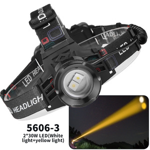 Lampe frontale LED XHP70 30W rechargeable, lumière blanche ultra-lumineuse, portable, pour le camping en plein air, la randonnée - Product Image 4