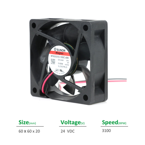 พัดลมระบายความร้อนแบบแกน SUNON MF60202V3-1000C-A99 ไฟฟ้า 60x60x20 มม. 24VDC 22mA 0.60W 3100RPM 16.5CFM แบบ Vapo Bearing สำหรับตู้และอินเวอร์เตอร์ - Product Image 2